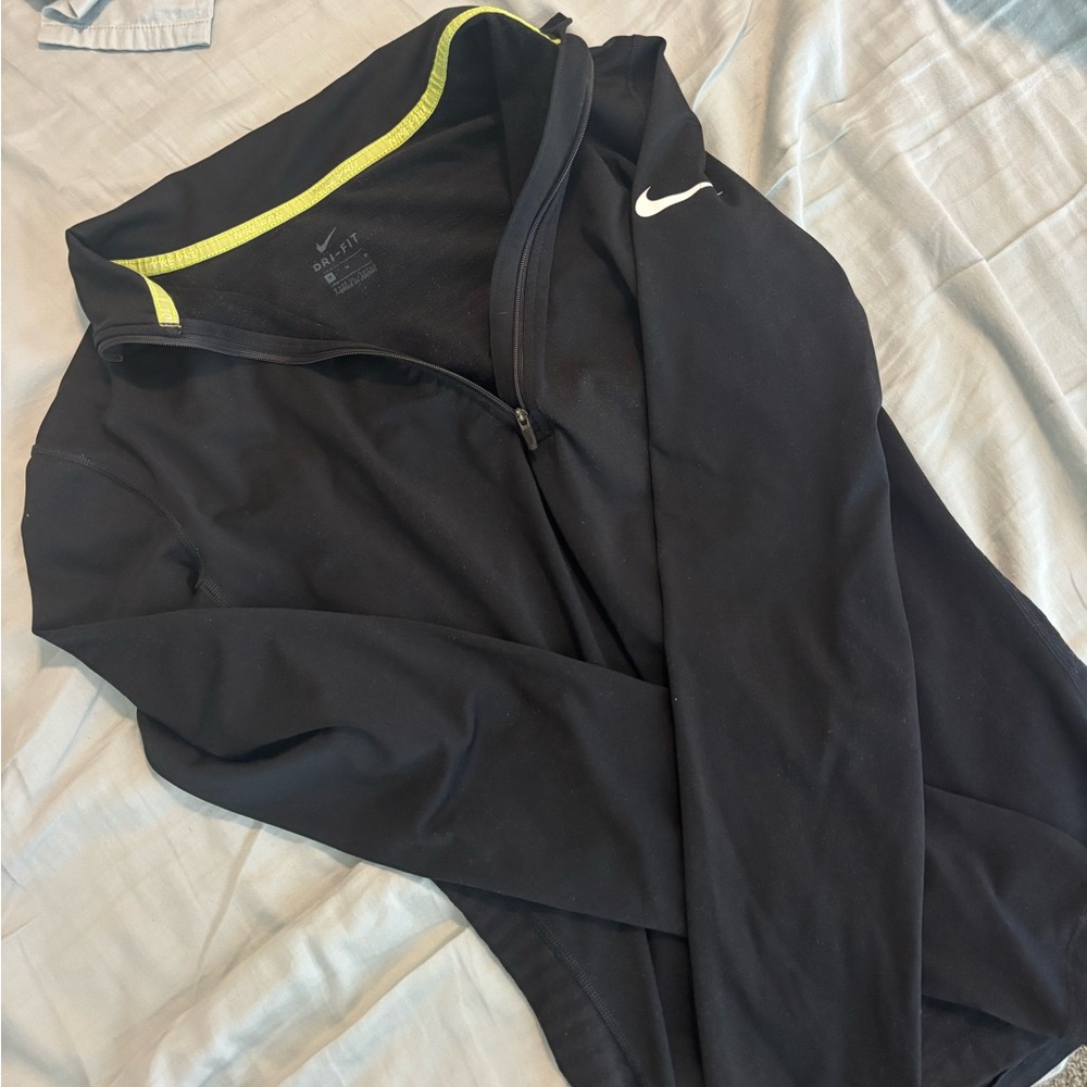Nike Black Half-zip Dri fit Jacket